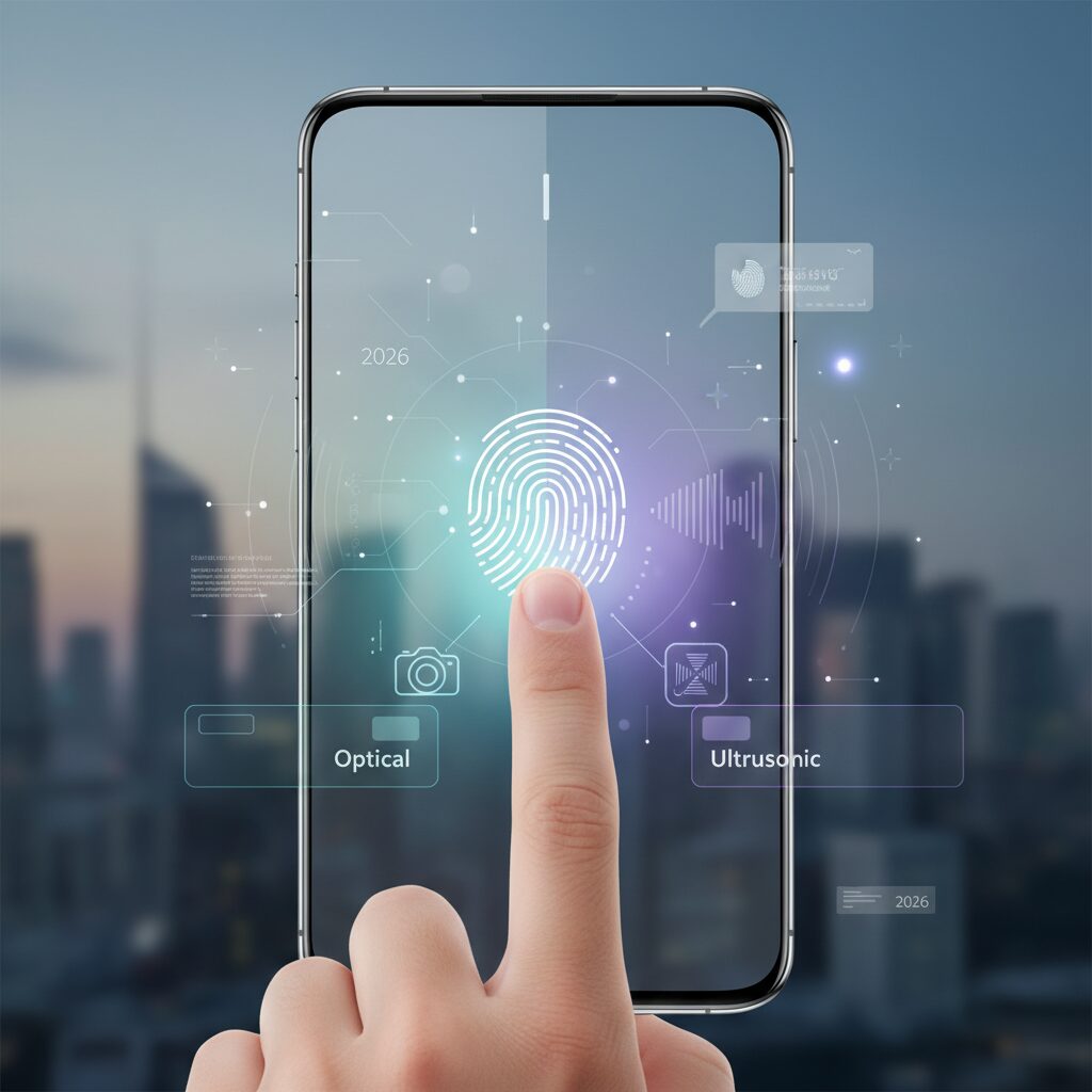 画面内指紋認証の方式別進化：光学式と超音波式の現在地 のイメージ