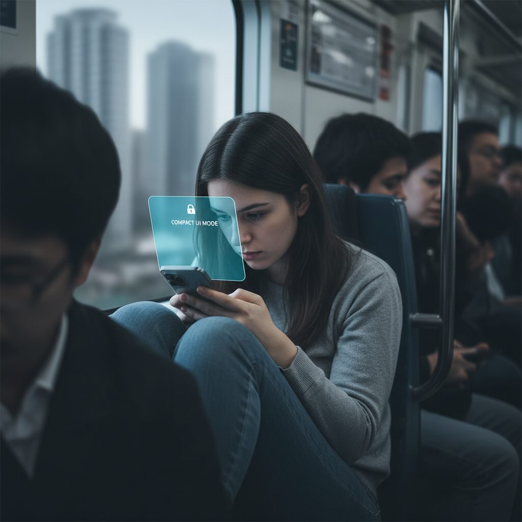 既読通知の自動非表示とコンパクトUIの効果 のイメージ