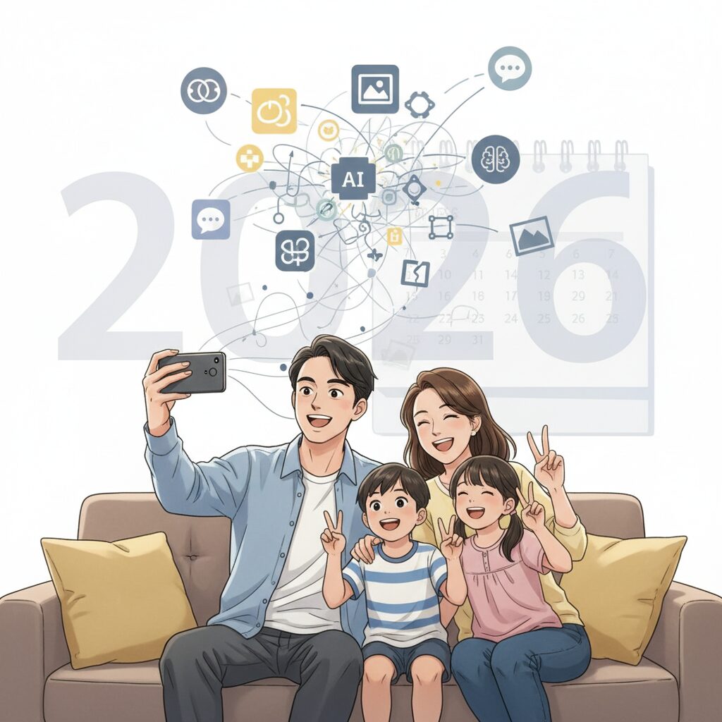 家族写真の撮影は増えたのに共有が進まない理由 のイメージ