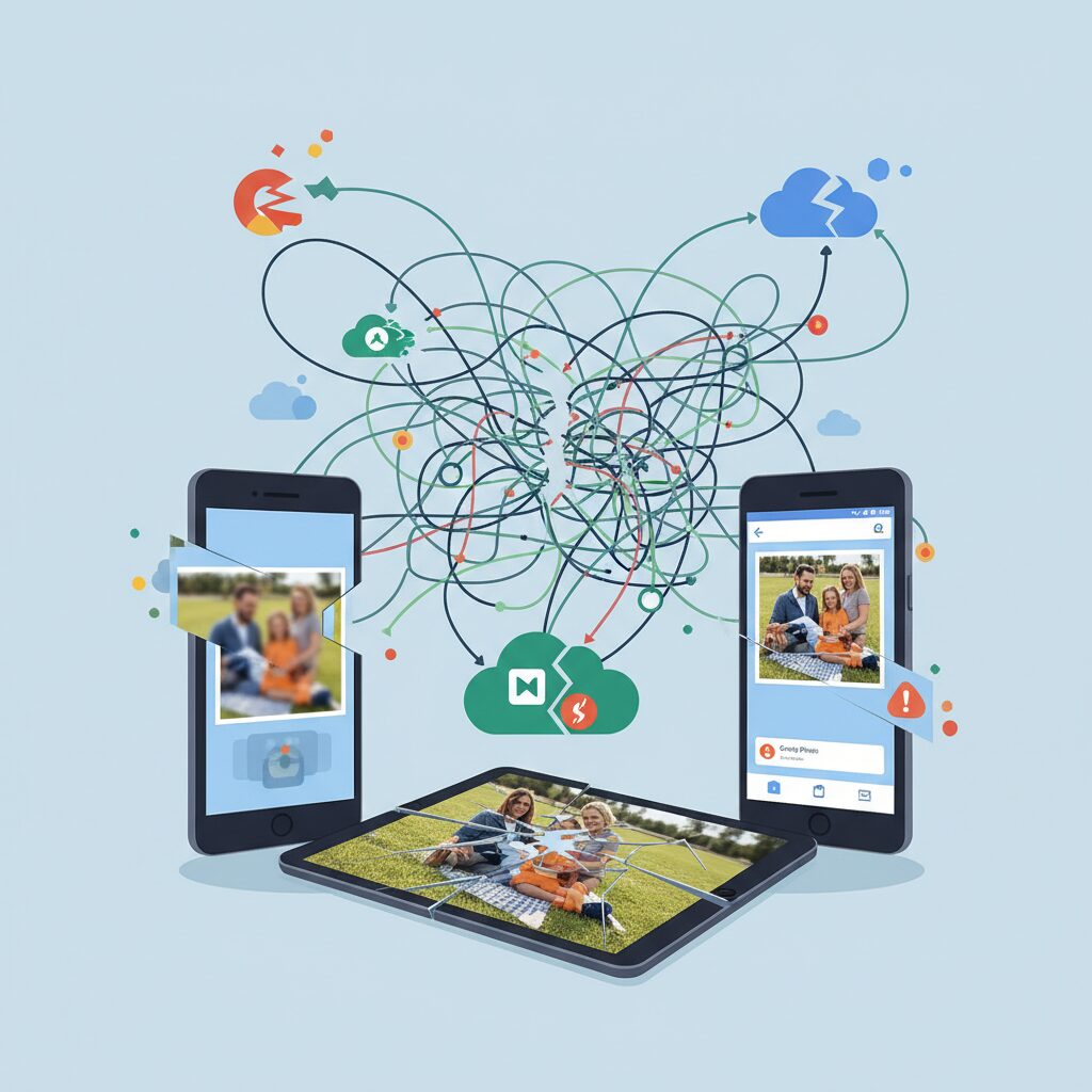 AndroidとGoogle Photosに見るエコシステム断片化の問題 のイメージ