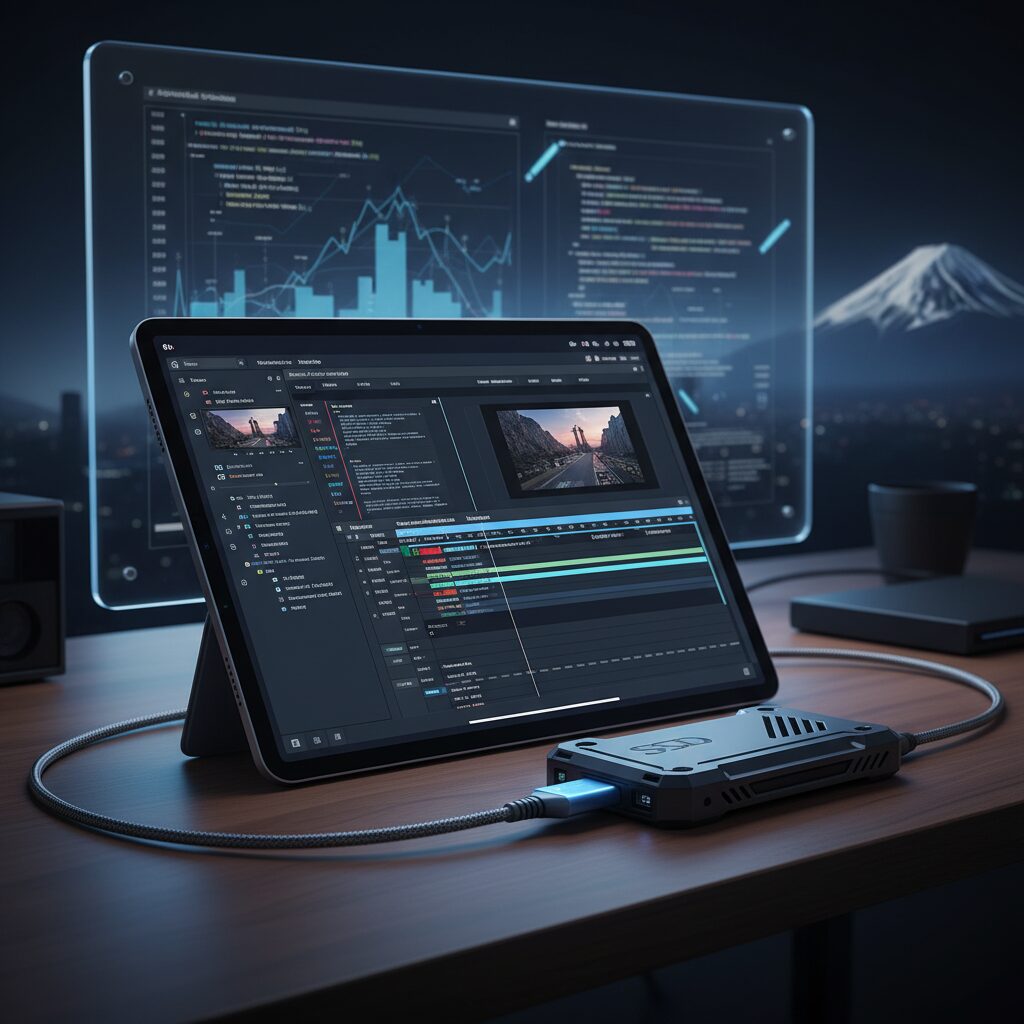 外部SSDがタブレットの性能を解放する理由 のイメージ