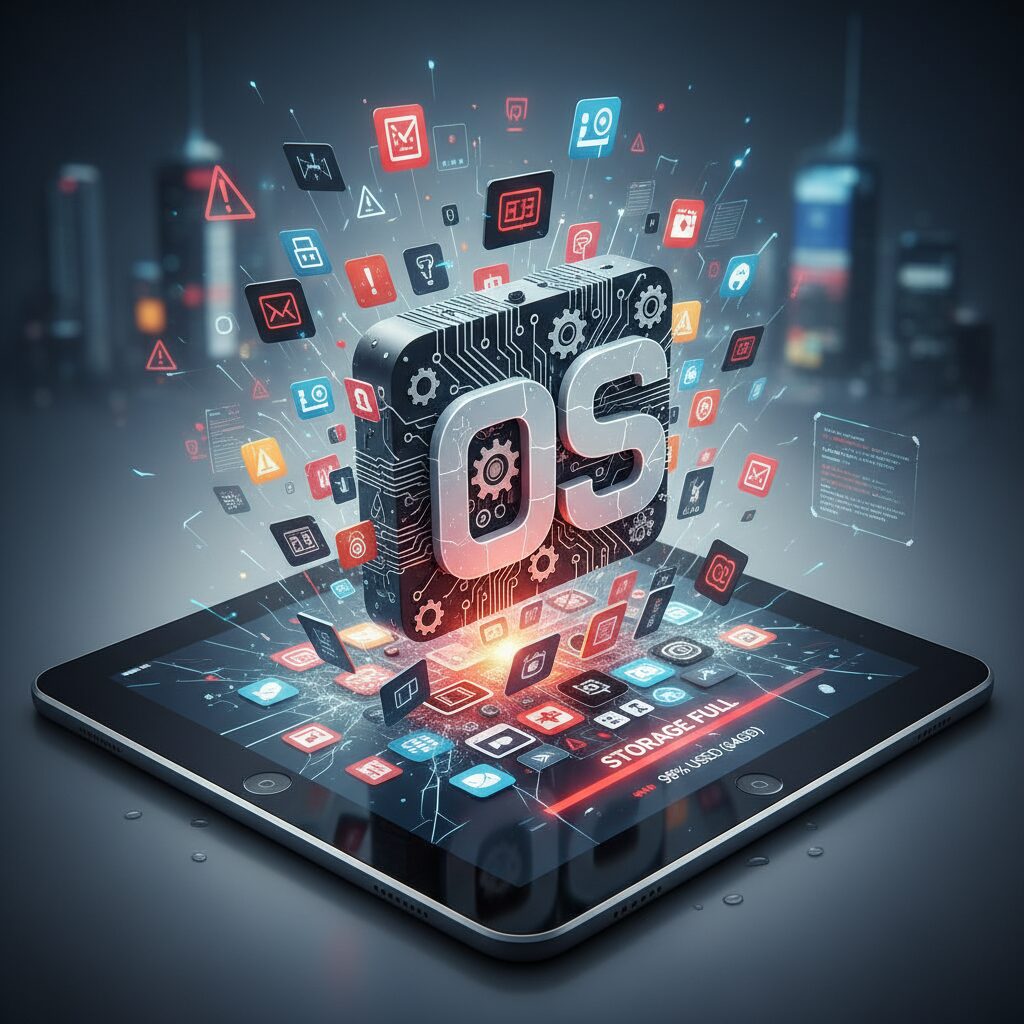 OS肥大化が直撃する64GBモデルの現実 のイメージ