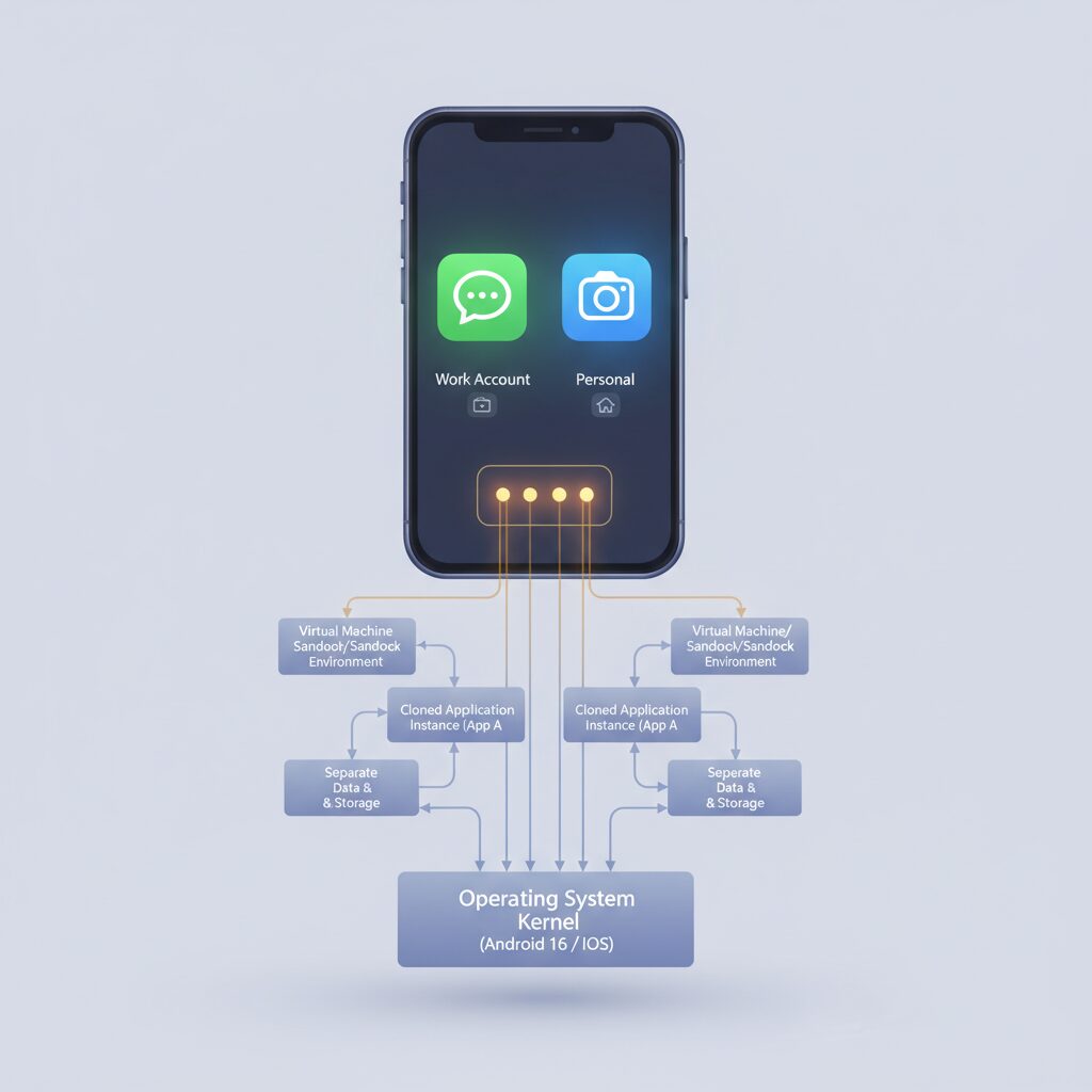 アプリケーション・クローニングの技術的アーキテクチャ のイメージ