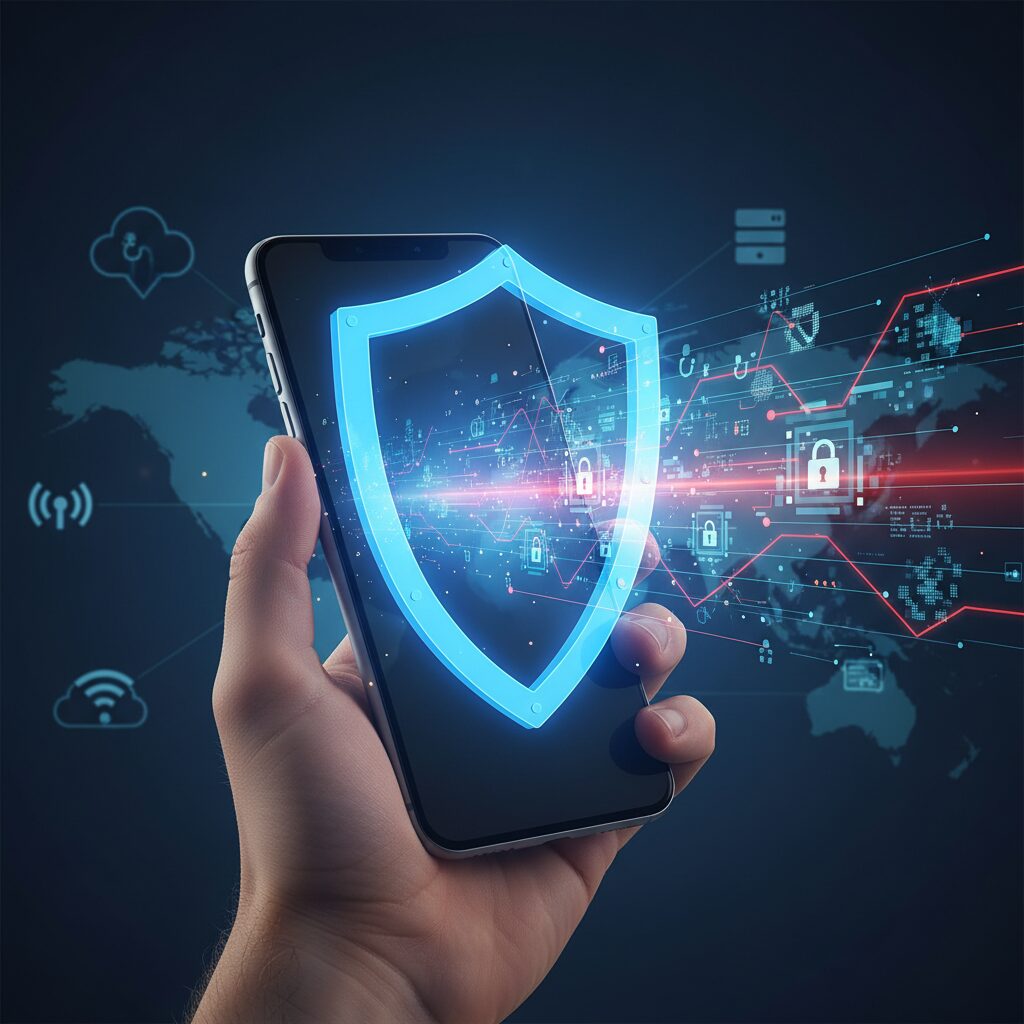 スマートフォン向けVPNの仕組みと技術的な強み のイメージ