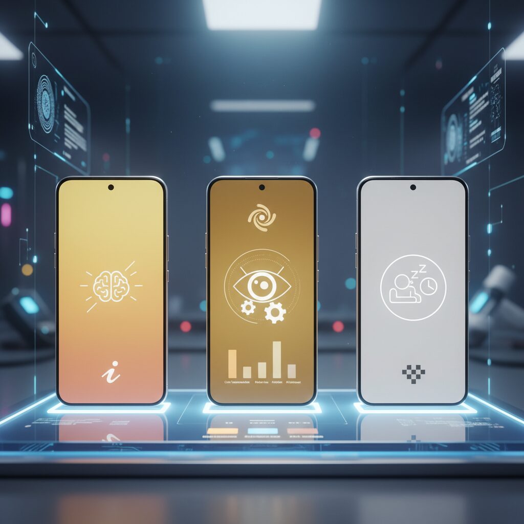 主要フラッグシップモデルのディスプレイ技術比較 のイメージ