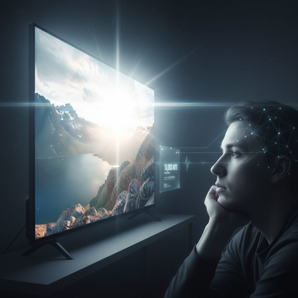 輝度スペックと人間の知覚が噛み合わなくなった現実 のイメージ