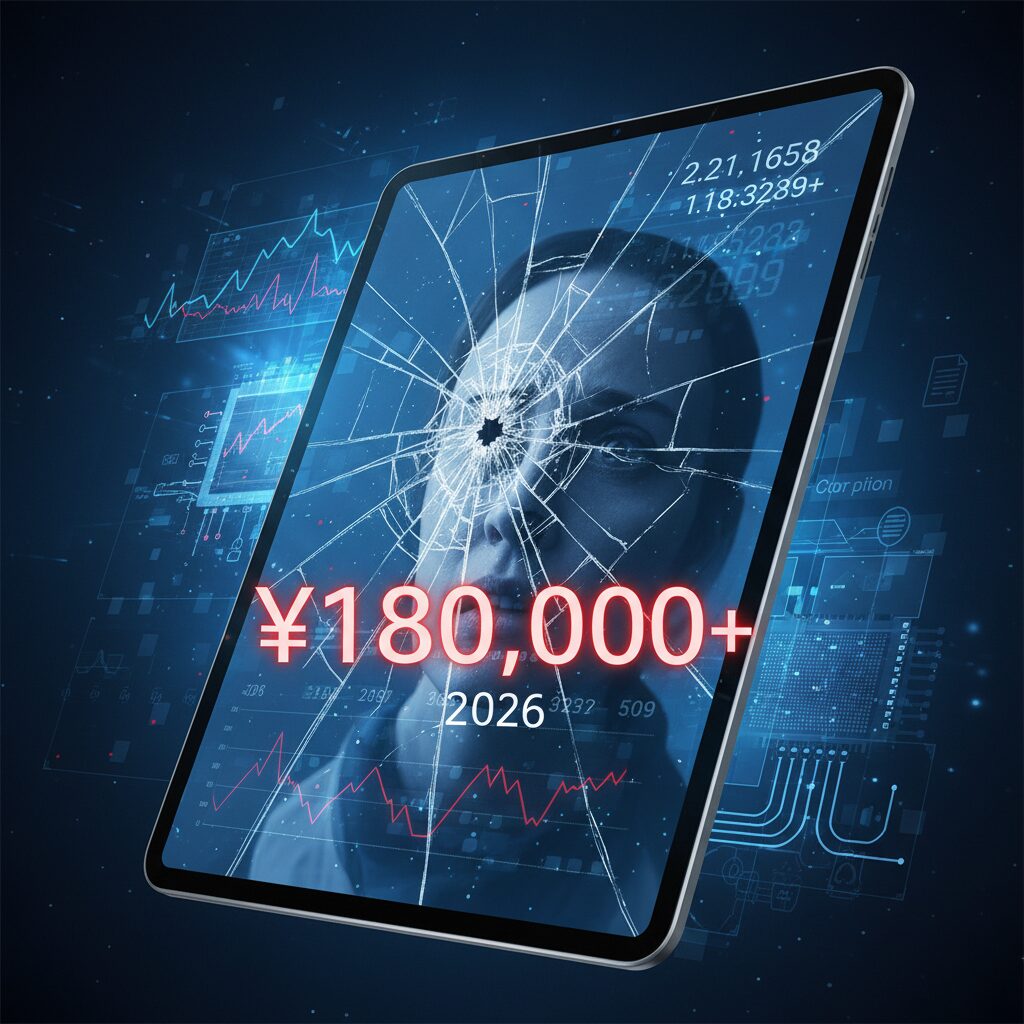 ハイエンドタブレットにおける画面修理費用の実態 のイメージ