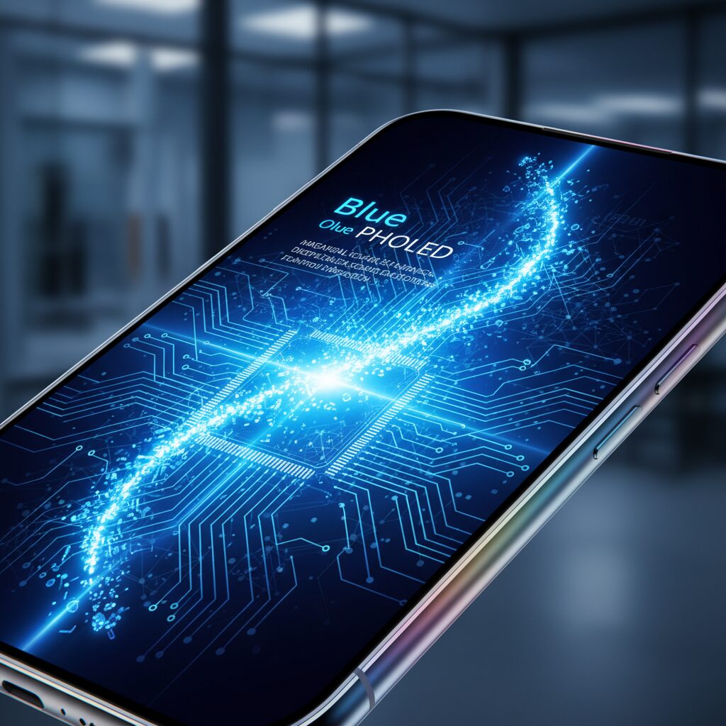 青色リン光OLED（Blue PHOLED）の実用化インパクト のイメージ