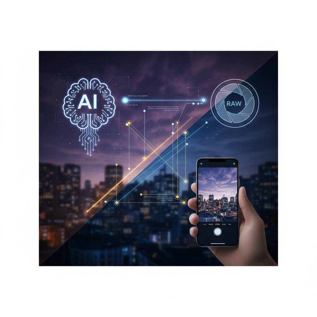 AI補正とRAWの関係性が注目される理由 のイメージ