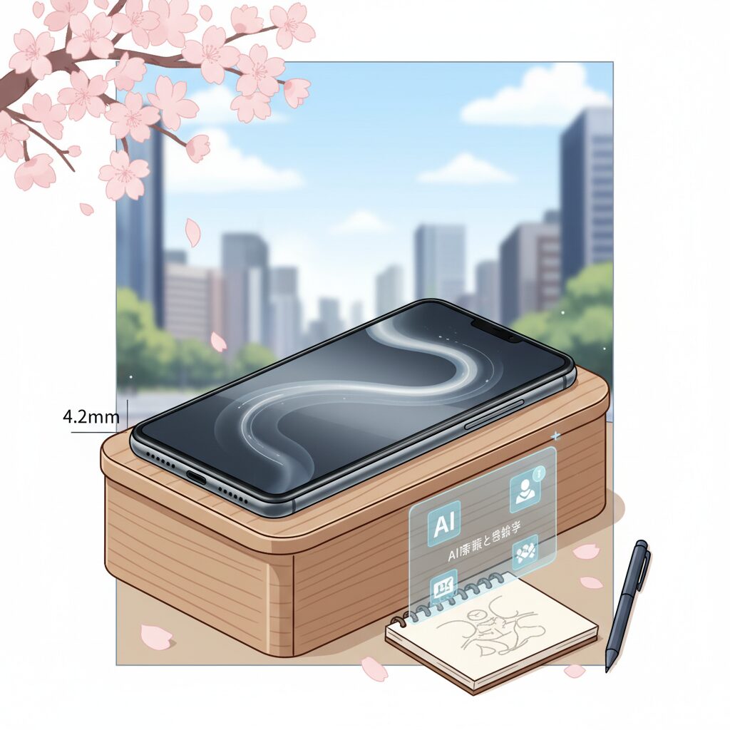 4.2mmの極薄ボディがもたらす携帯性とトレードオフ のイメージ