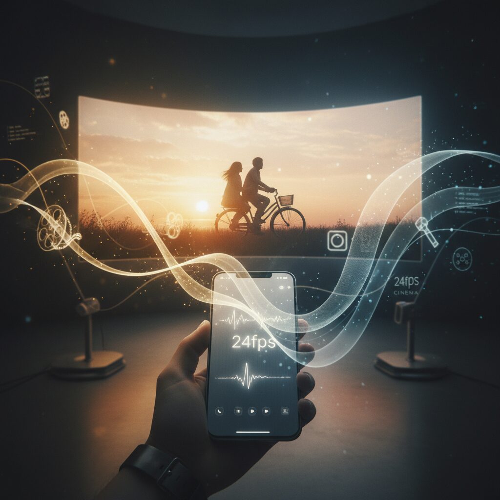 24fpsが生み出すシネマティック表現と人間の知覚 のイメージ