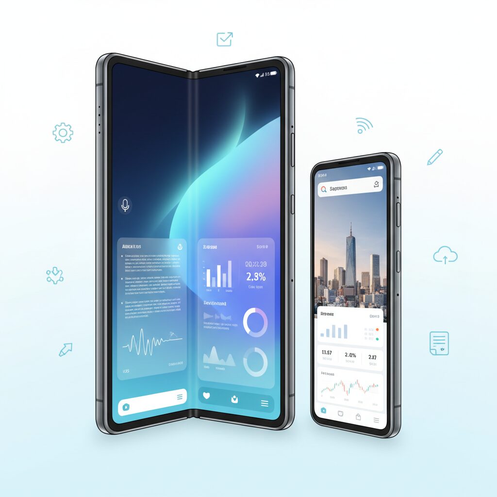 大型化した8インチディスプレイと外画面比率の最適化 のイメージ