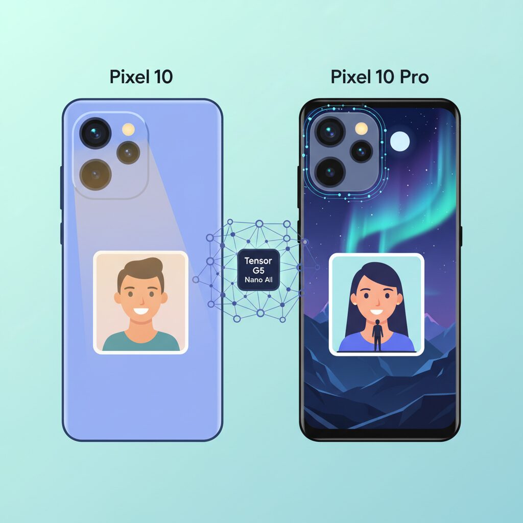 Pixel 10無印とProで異なるカメラ戦略 のイメージ