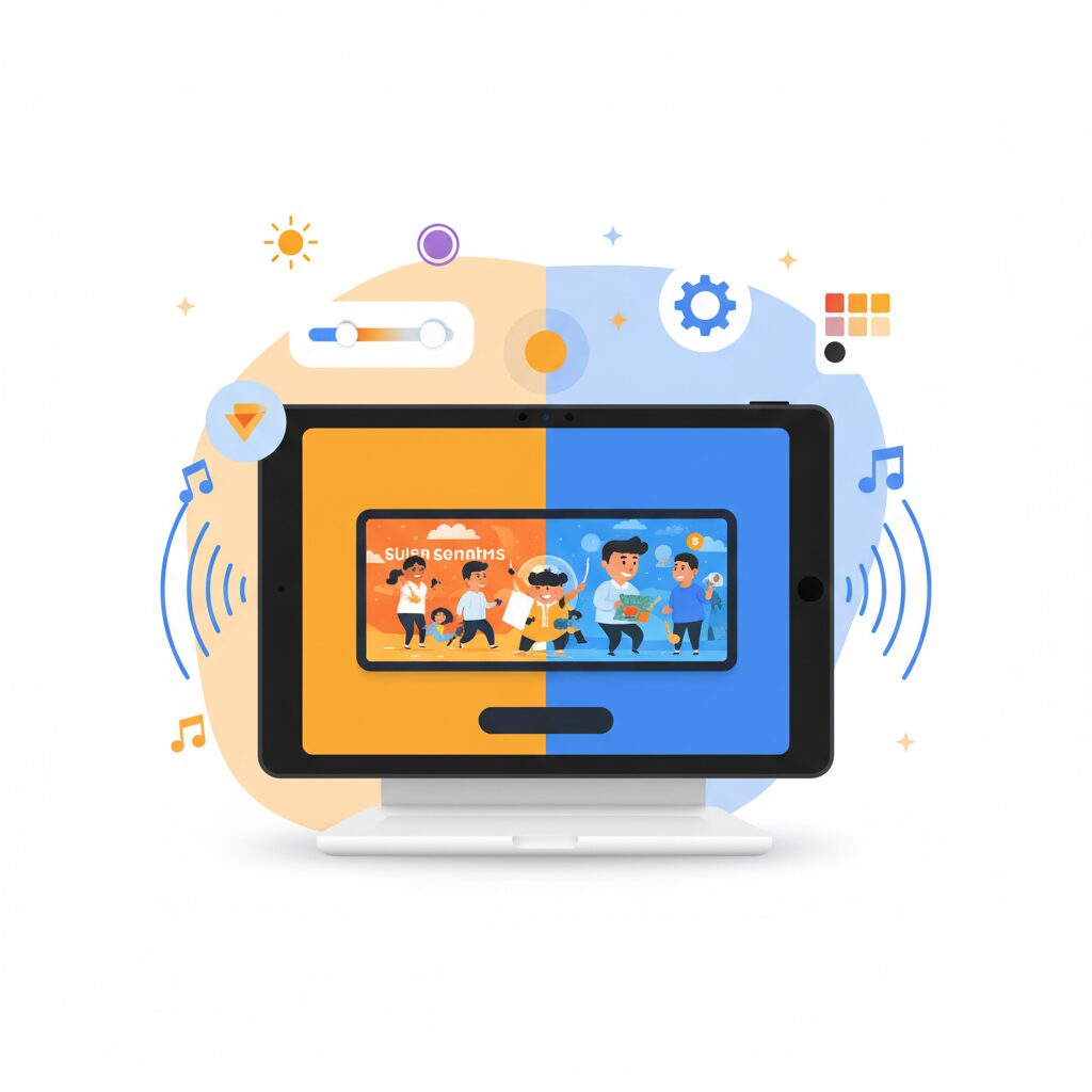 色設定と明るさ調整で映像はどこまで改善できるか のイメージ