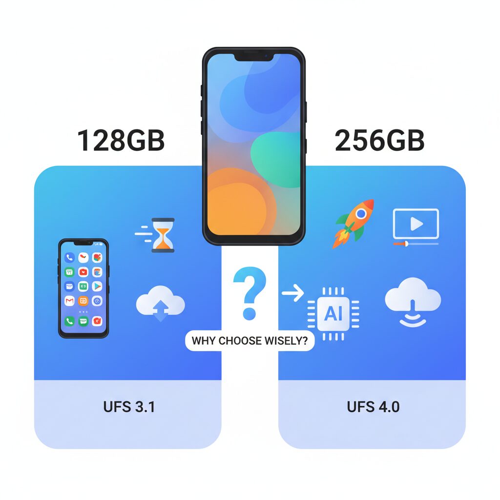 128GBと256GBで何が違うのか のイメージ
