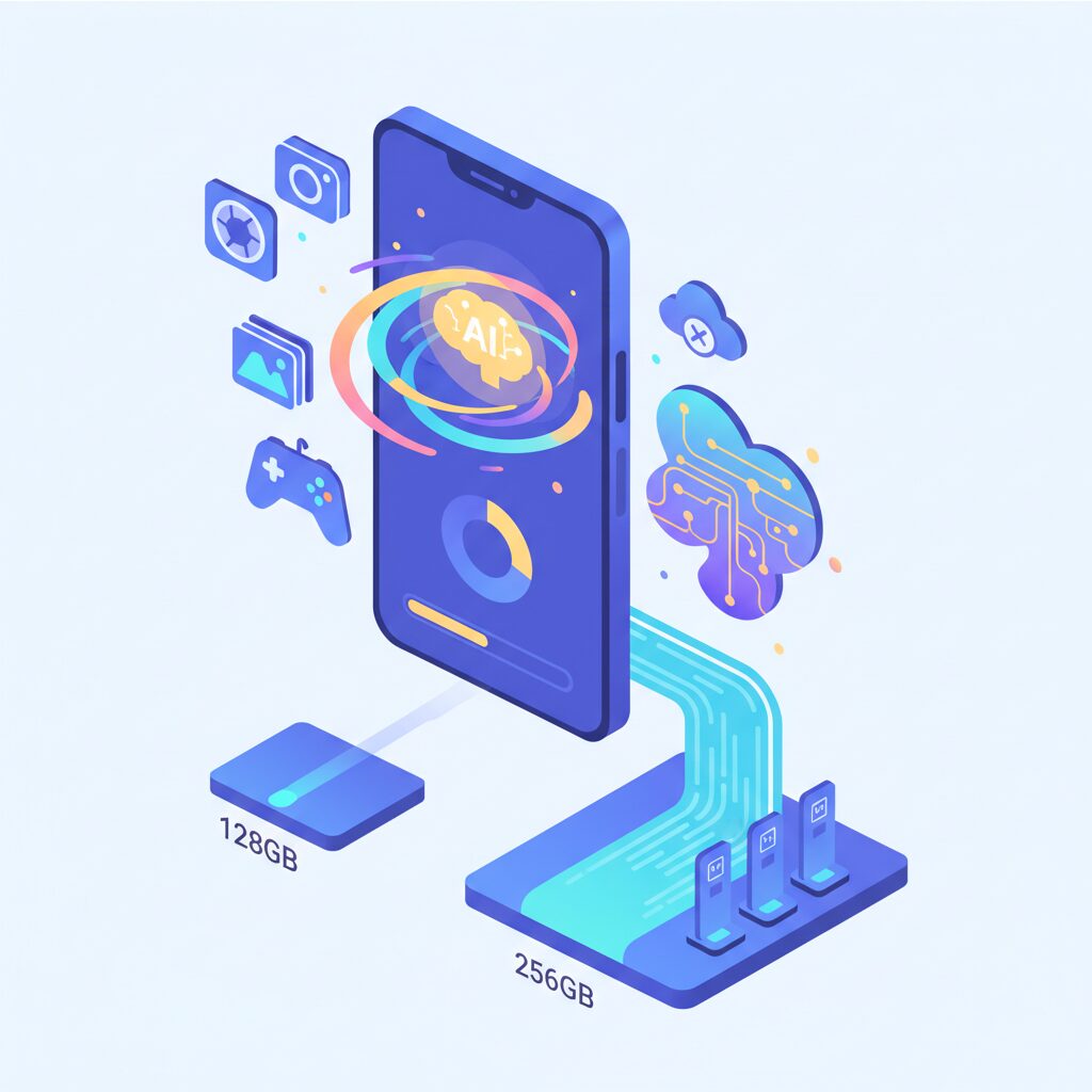 AI機能が消費するストレージの現実 のイメージ