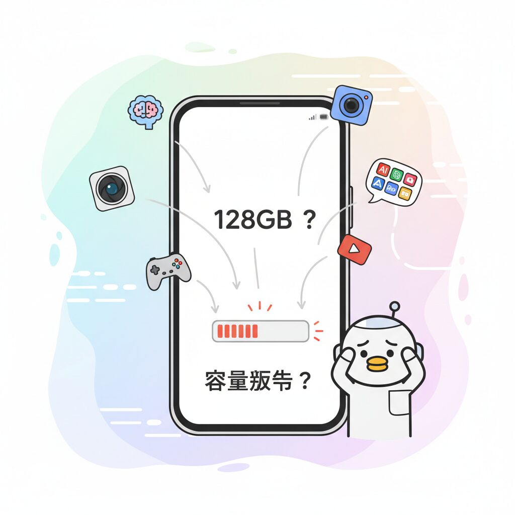 128GBストレージは本当に十分なのかという疑問 のイメージ