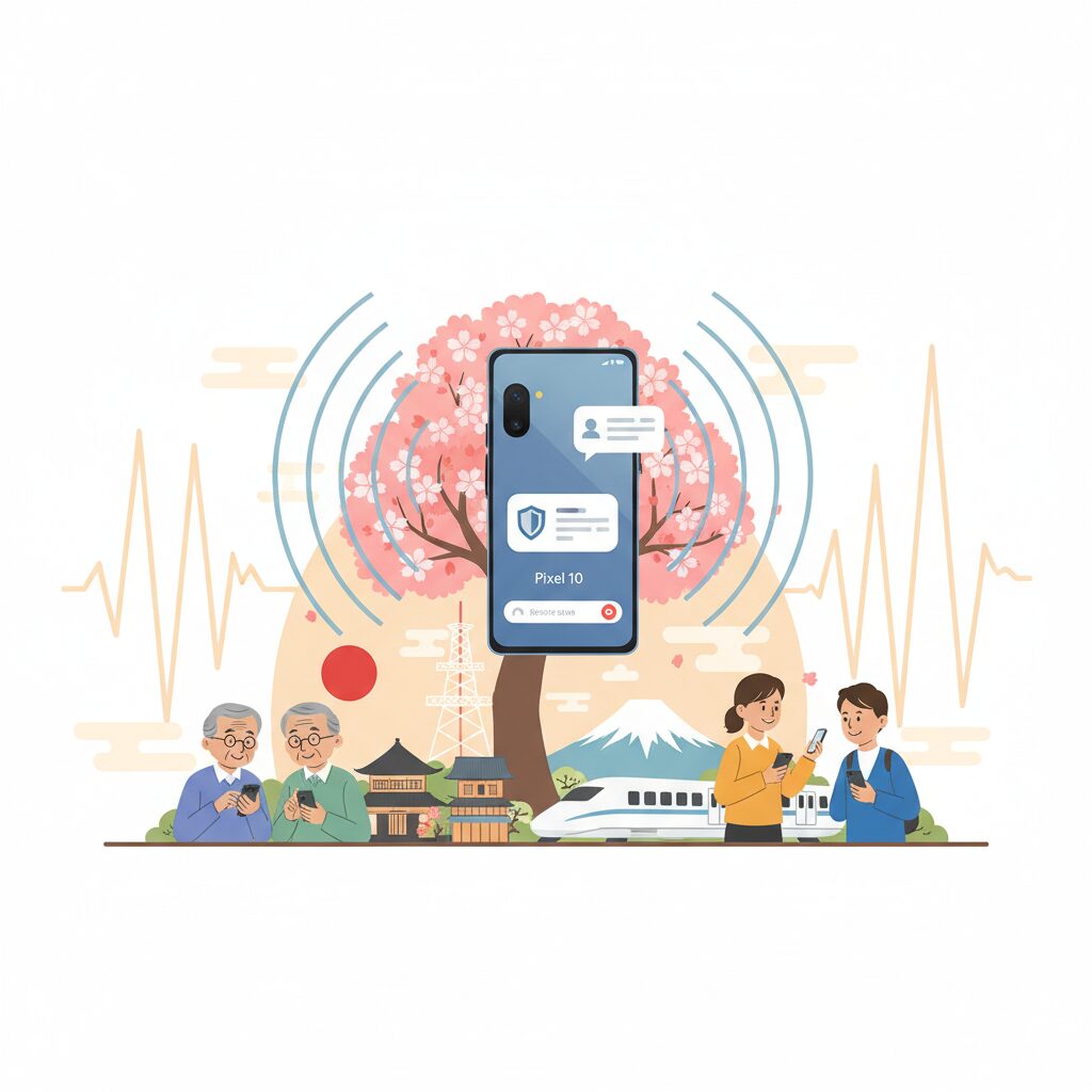 日本の通信環境に最適化されたPixel 10の強み のイメージ