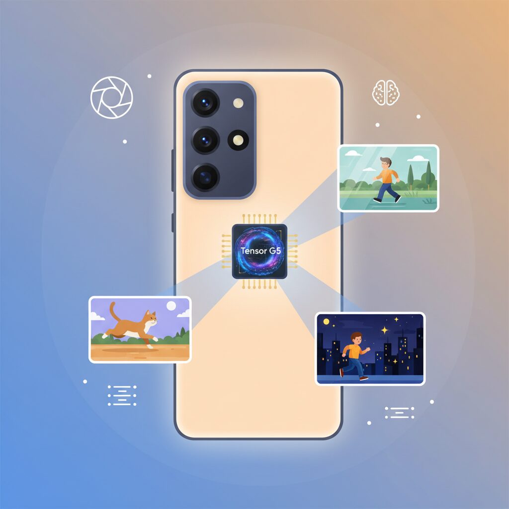 Tensor G5がカメラ体験にもたらした変化 のイメージ