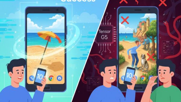 Pixel 10の消しゴムマジックはなぜ失敗する？生成AI写真編集の限界とTensor G5の光と影