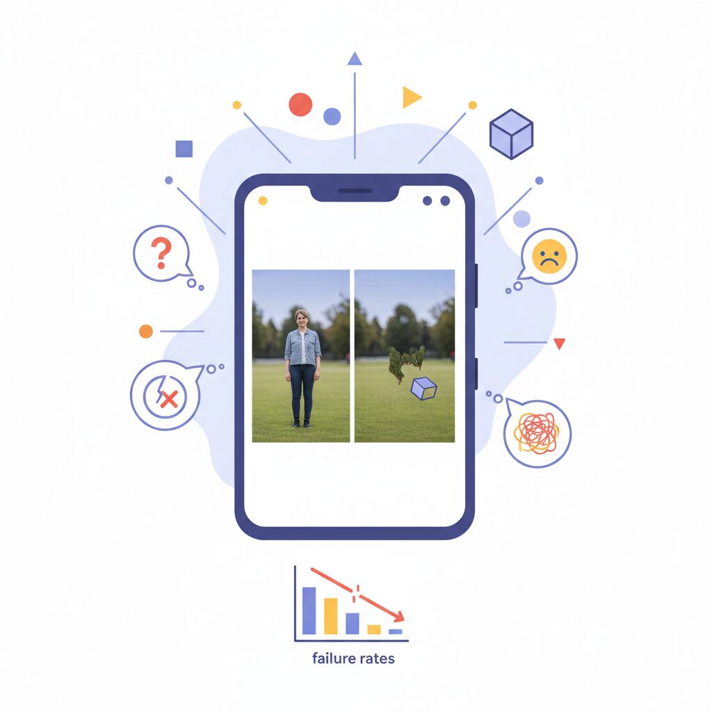 確率論で動く生成AIが抱える再現性の欠如 のイメージ