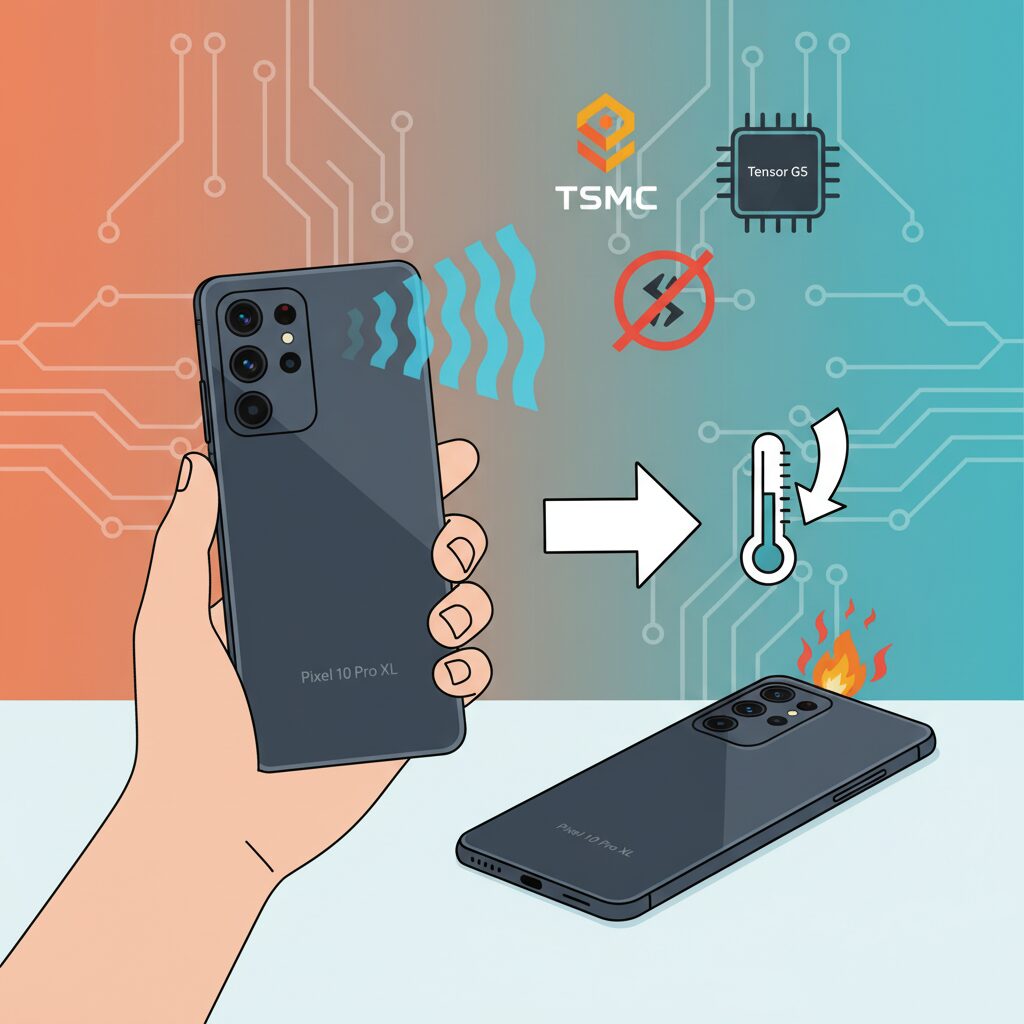 Tensor G5とTSMC移行がもたらした熱効率の変化 のイメージ