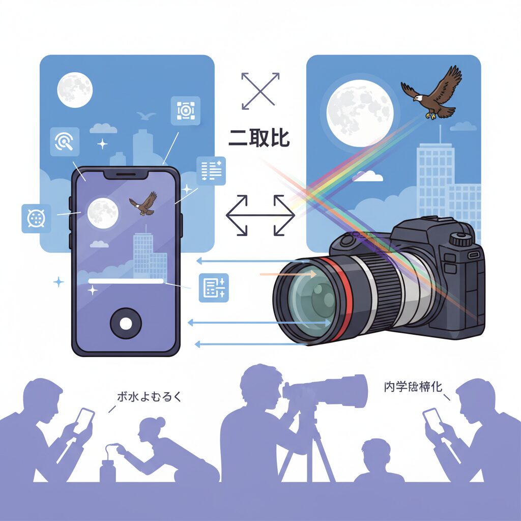 2025年の望遠レンズ市場が示す二極化とユーザー心理 のイメージ