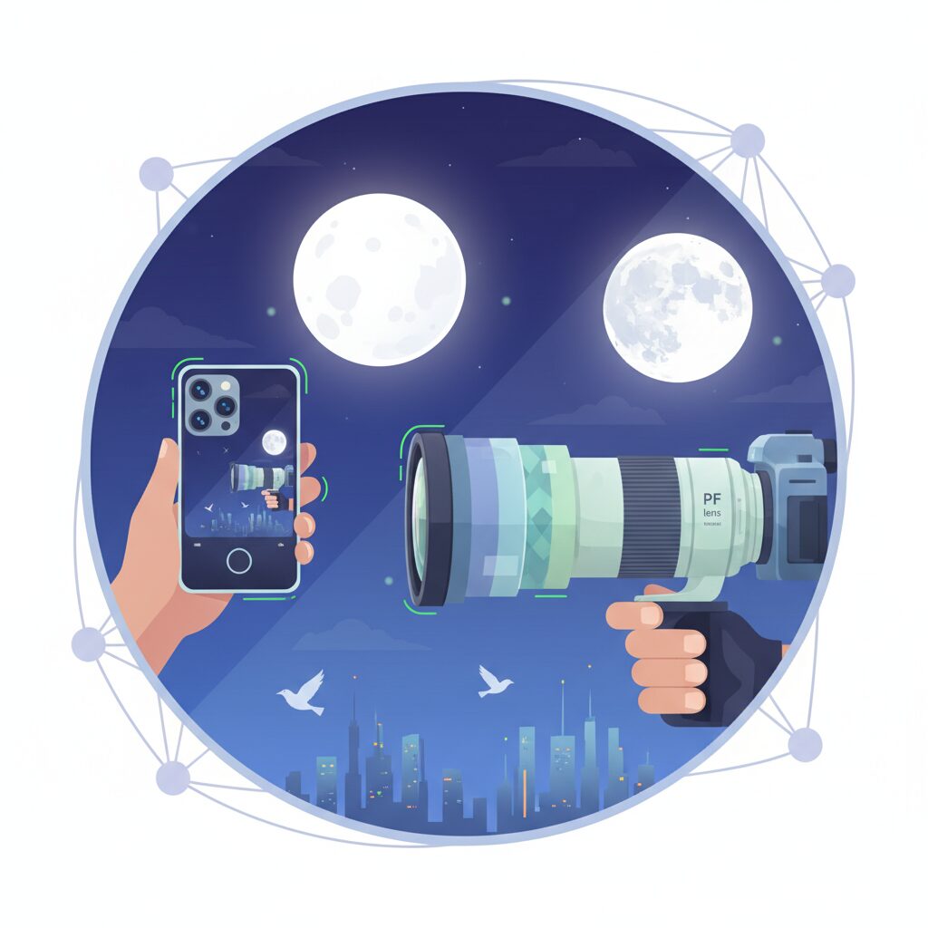 軽量化を支えるPFレンズと新素材テクノロジー のイメージ