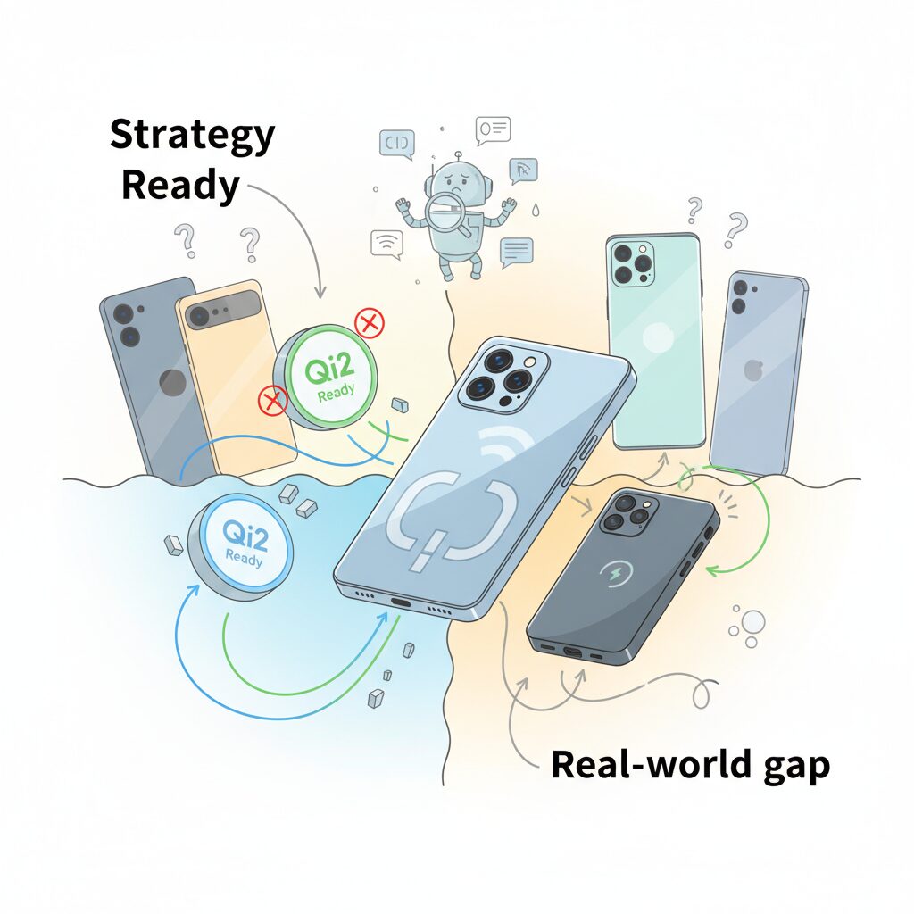 Galaxy S25シリーズのQi2 Ready戦略と実使用のギャップ のイメージ