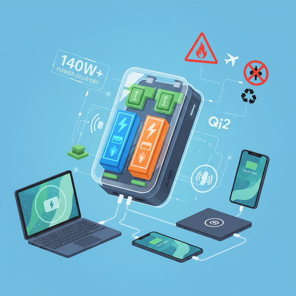 2025年に起きたモバイルバッテリーの技術的パラダイムシフト のイメージ