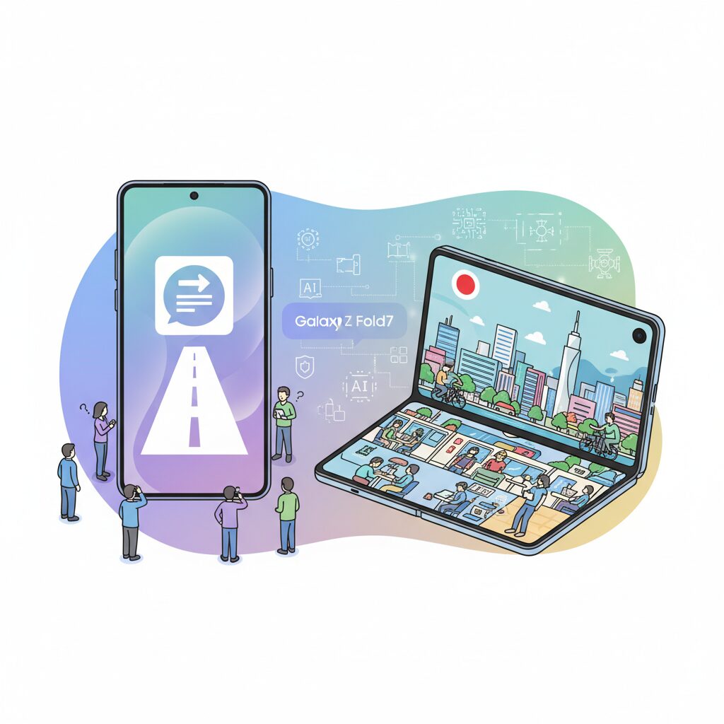 Galaxy Z Fold7が示す折りたたみスマホの完成形 のイメージ