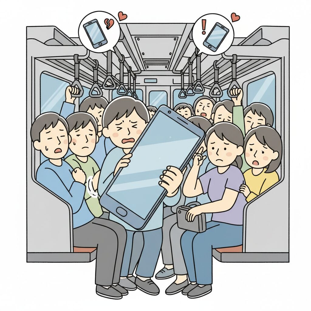 満員電車という日本特有の利用環境が生むリスク のイメージ