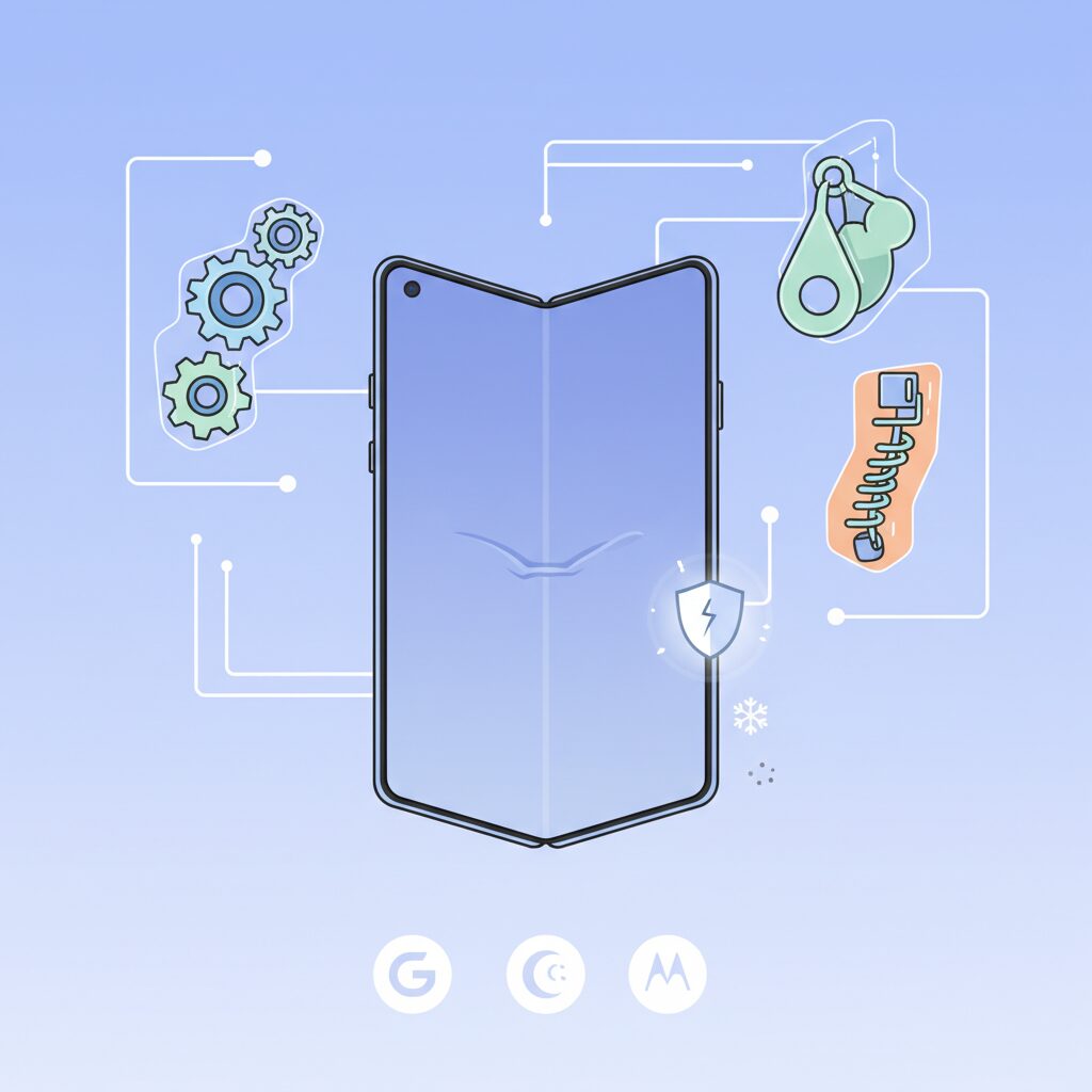 ヒンジ機構の設計思想とメーカーごとの違い のイメージ