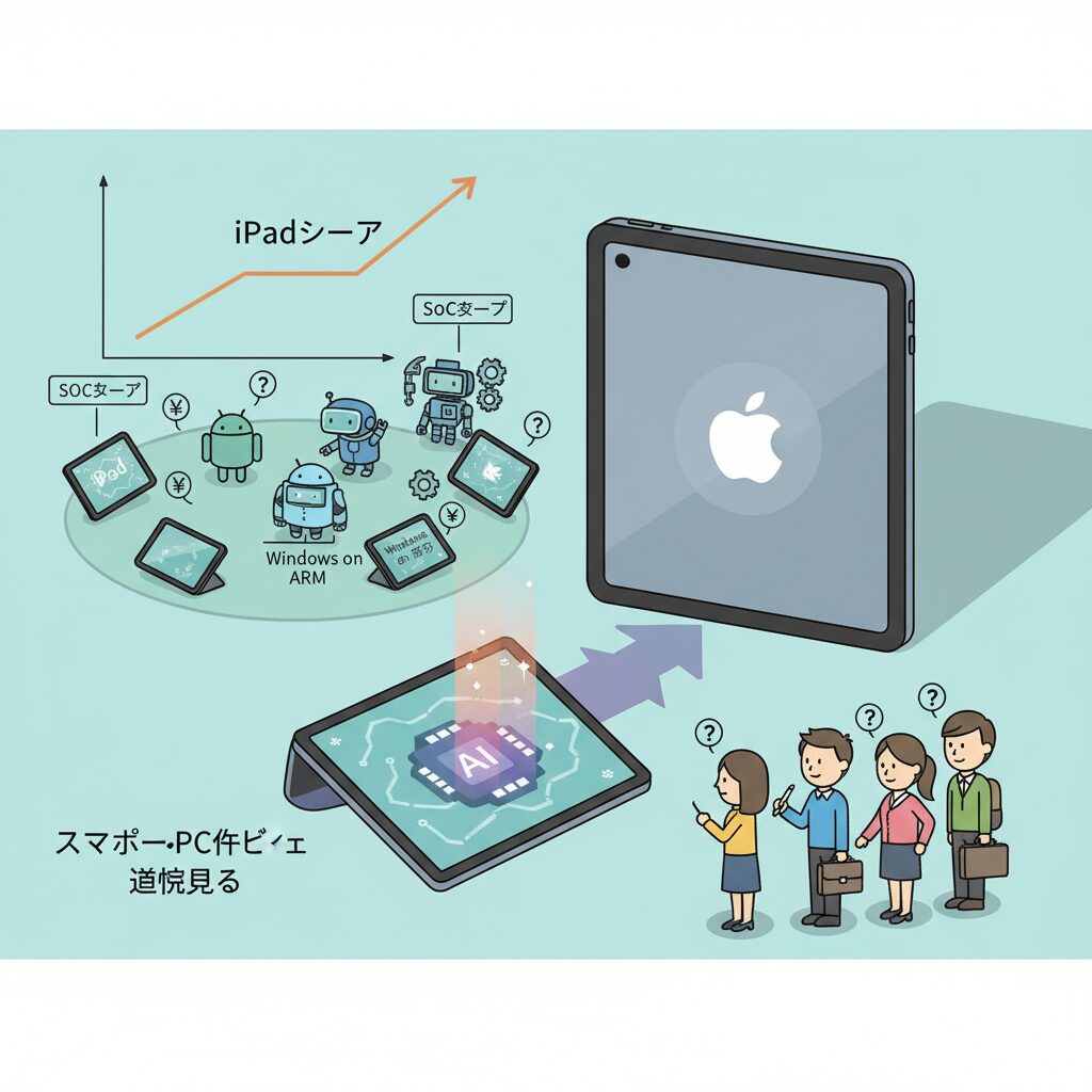 日本市場におけるタブレット購買動向とiPad一強の背景 のイメージ