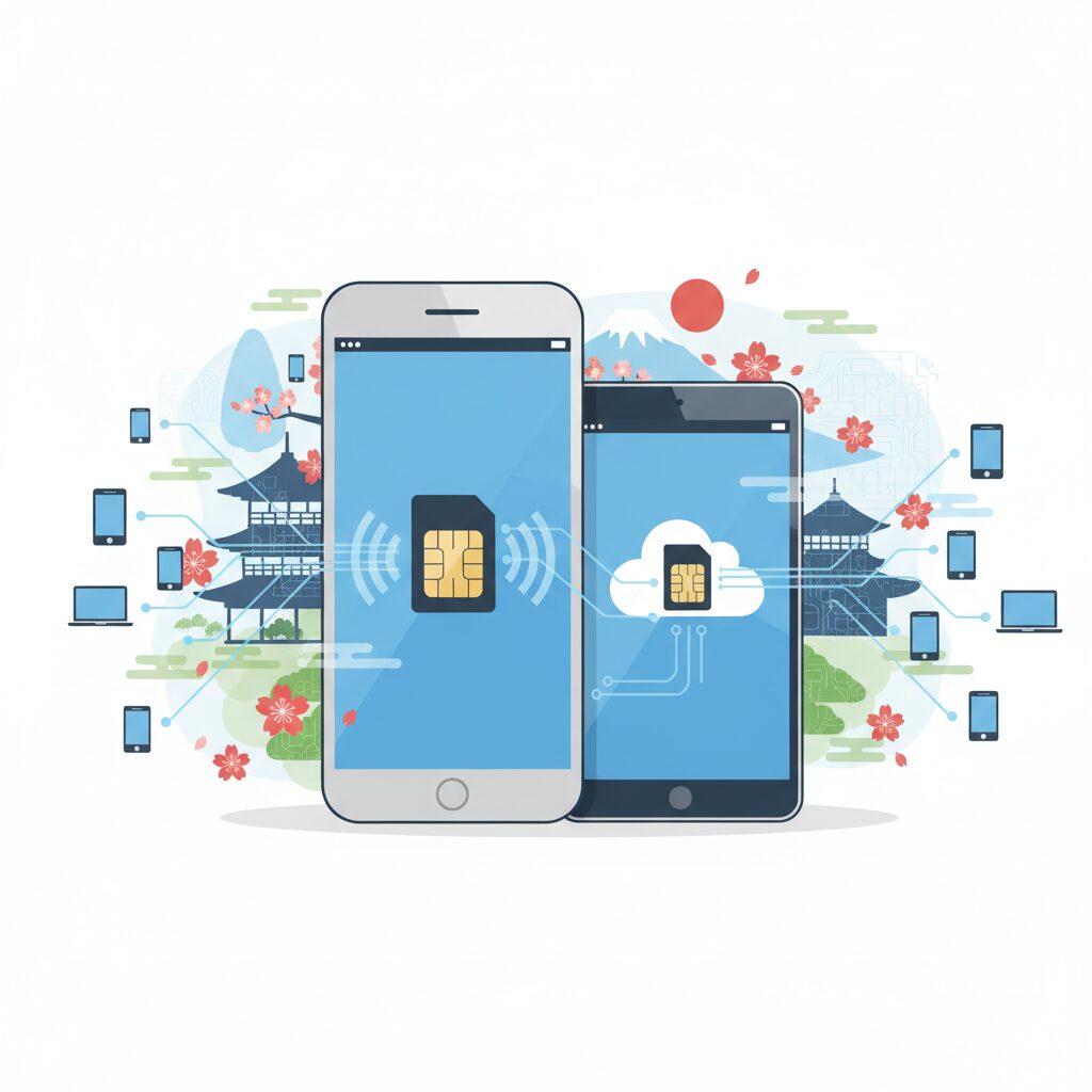 日本でeSIMが急速に広がった背景と市場の特殊性 のイメージ