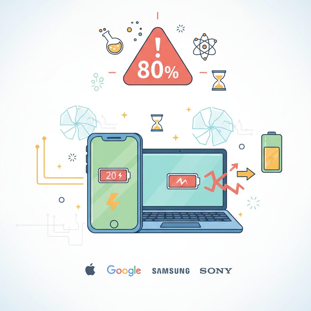 バッテリー最大容量80％が危険水域とされる科学的根拠 のイメージ