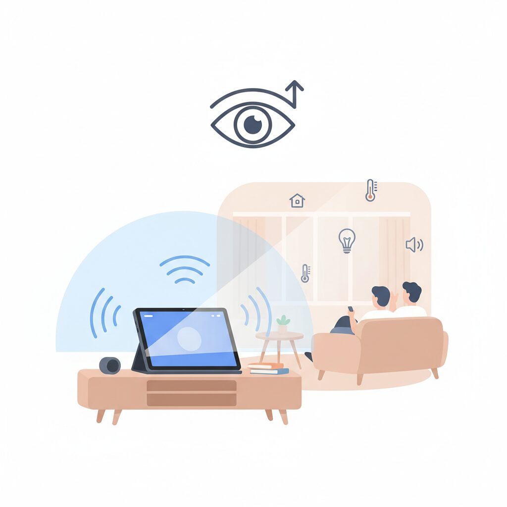 ディスプレイ特性から考える視認性と設置角度 のイメージ