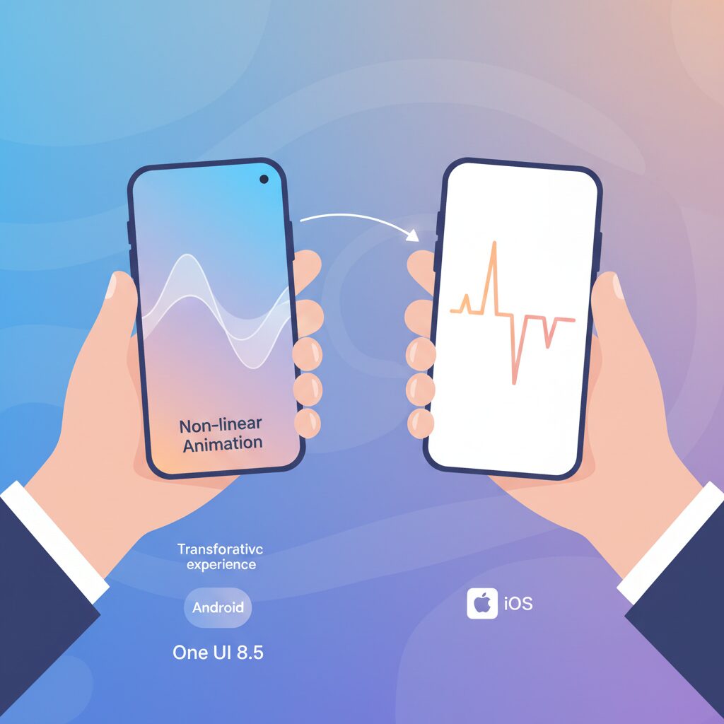 非線形アニメーションで変わる操作感とiOS比較 のイメージ