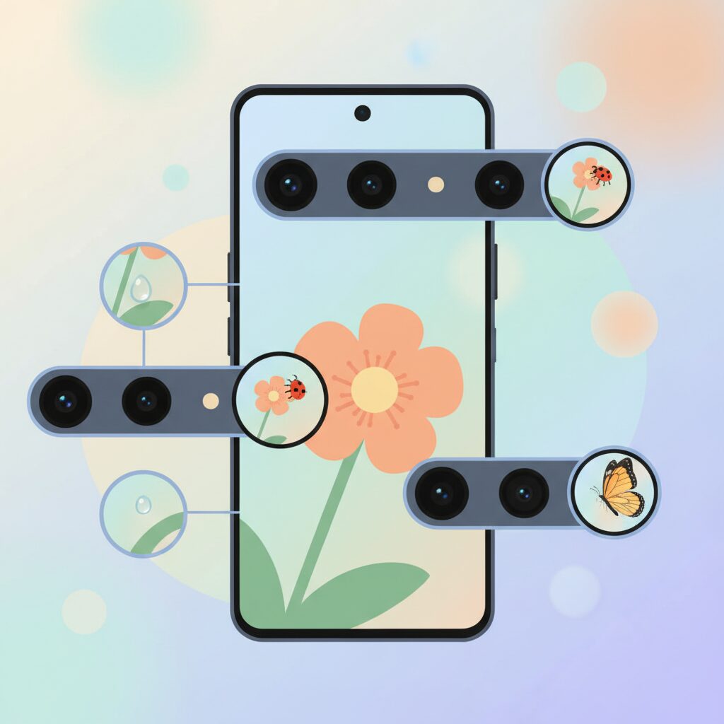 公式マクロ機能を担う超広角レンズの特性 のイメージ