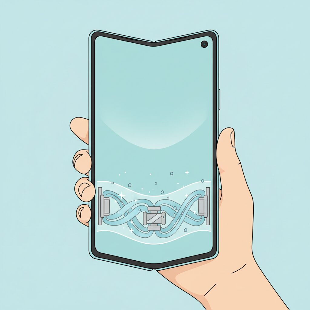 ディスプレイ中央の「しわ」はどこまで進化したのか のイメージ