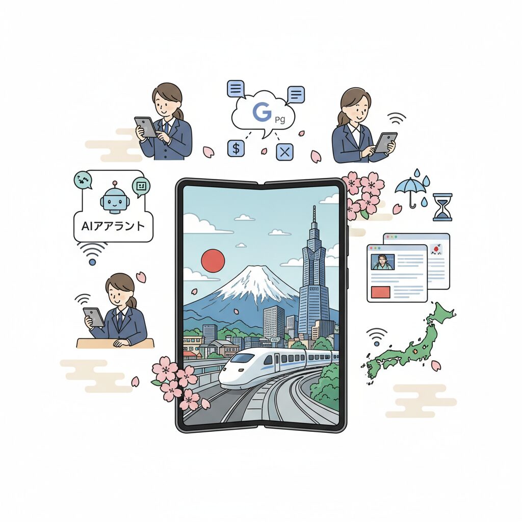 日本のビジネス環境とPixel 10 Pro Foldの親和性 のイメージ