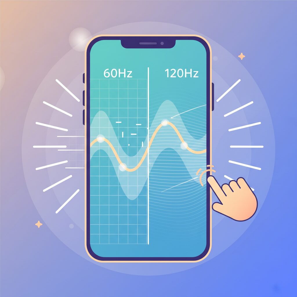 ディスプレイ性能の進化と120Hz体験の価値 のイメージ