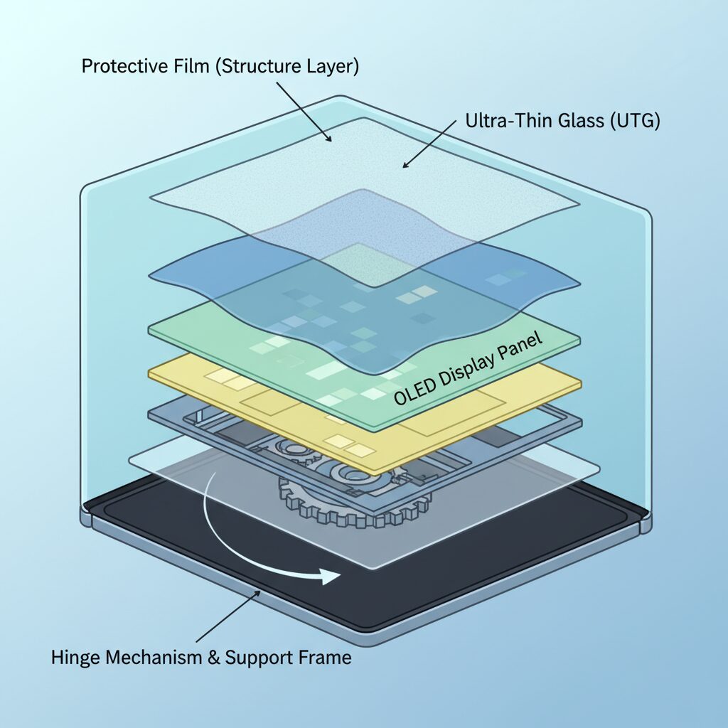 Galaxy Z Fold 7のメインディスプレイ構造を理解する のイメージ