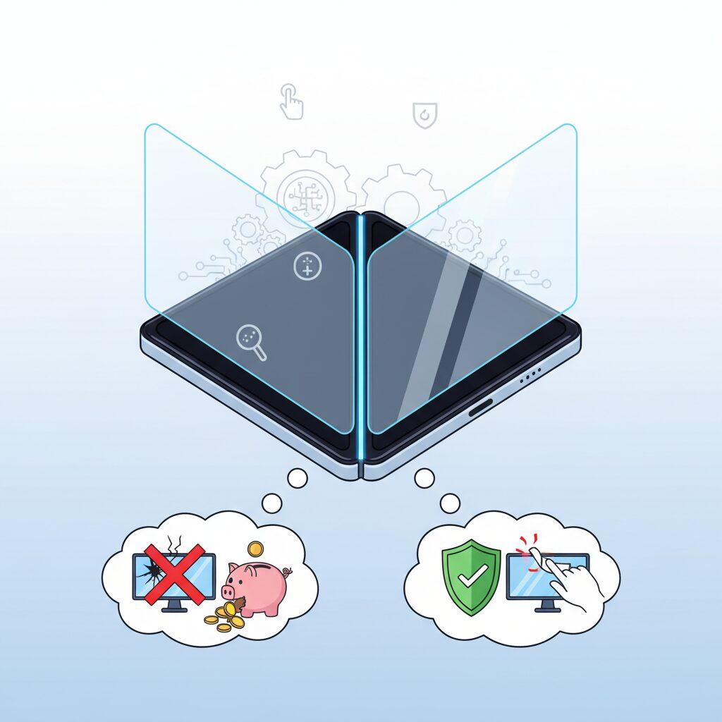 ヒンジ構造の進化がフィルムに求める役割 のイメージ