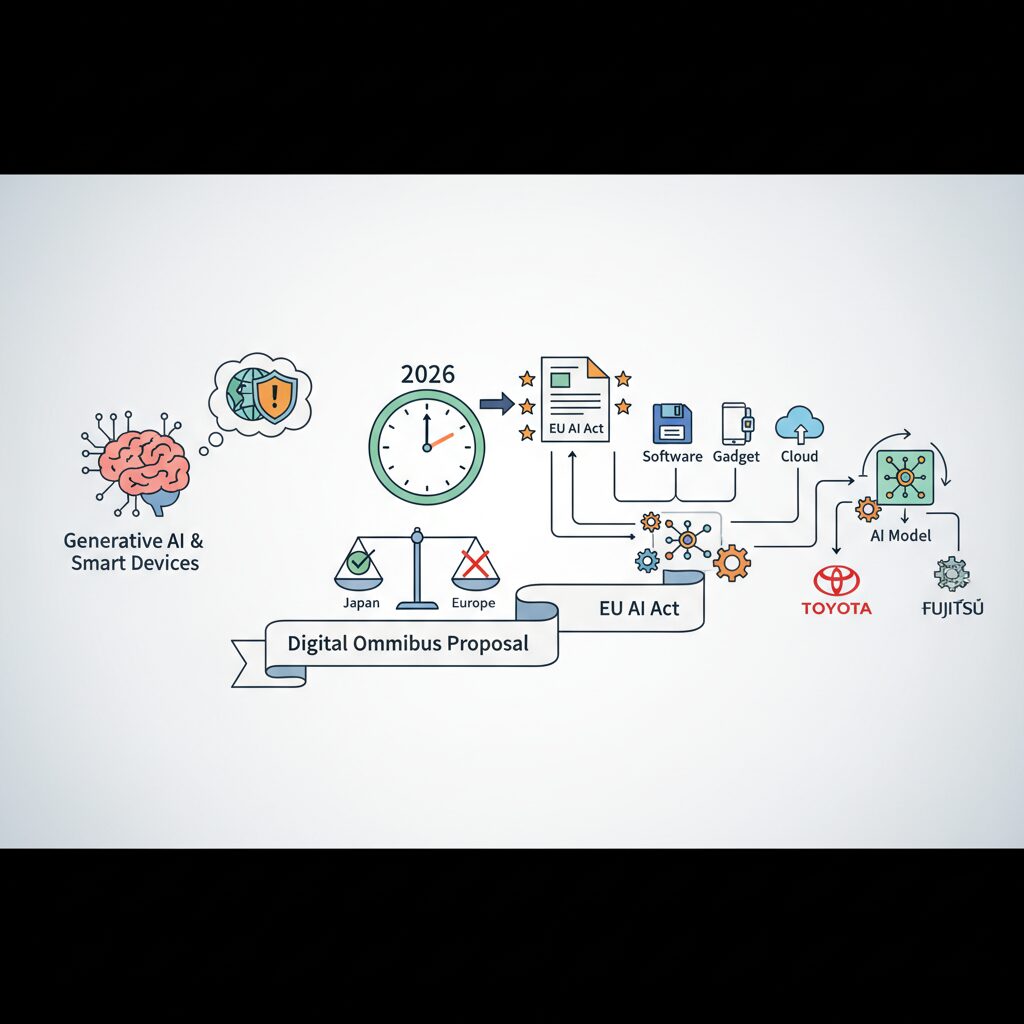 デジタル・オムニバス提案がもたらした施行スケジュールの変化 のイメージ