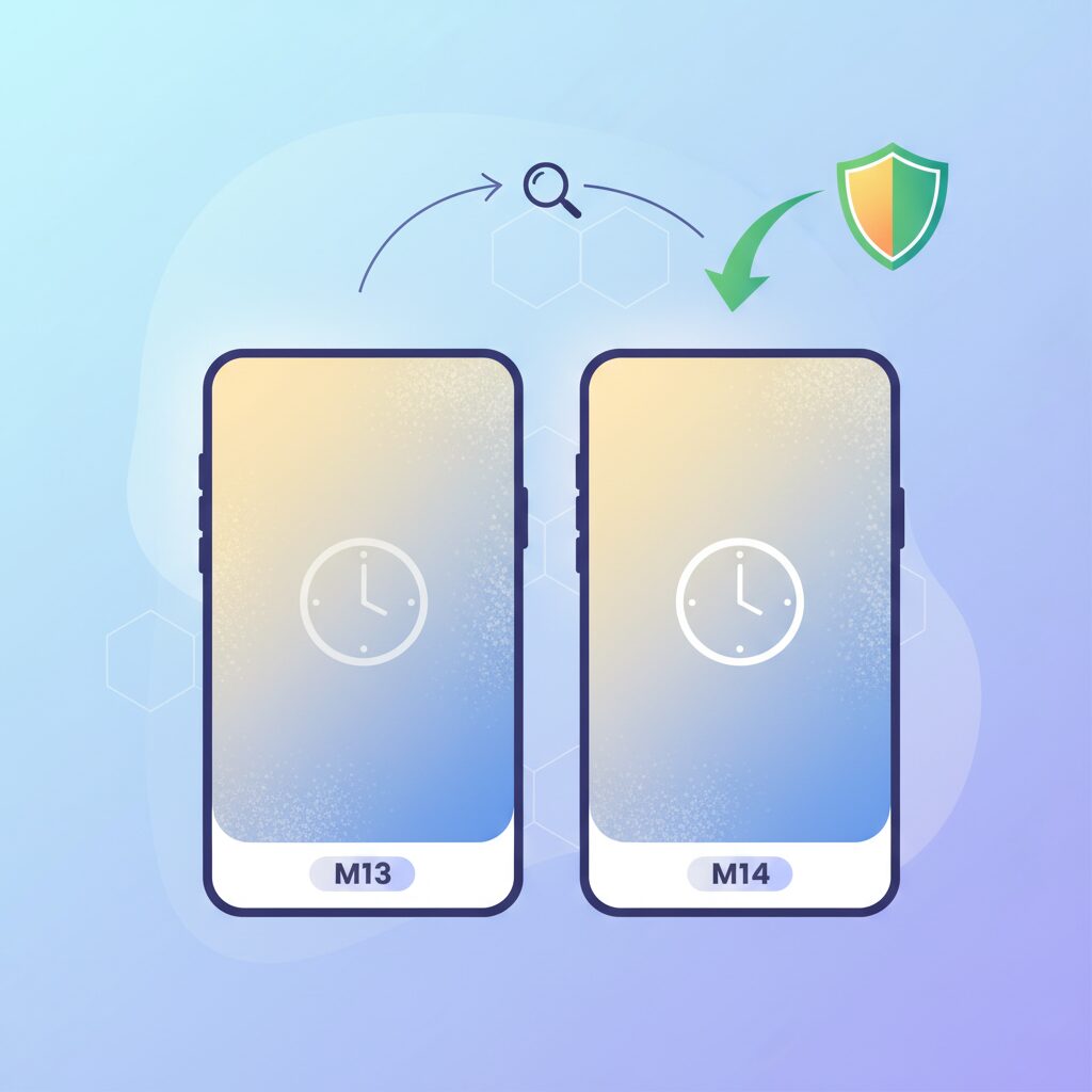 Galaxyのパネル材料M13とM14の違いと耐久性への影響 のイメージ