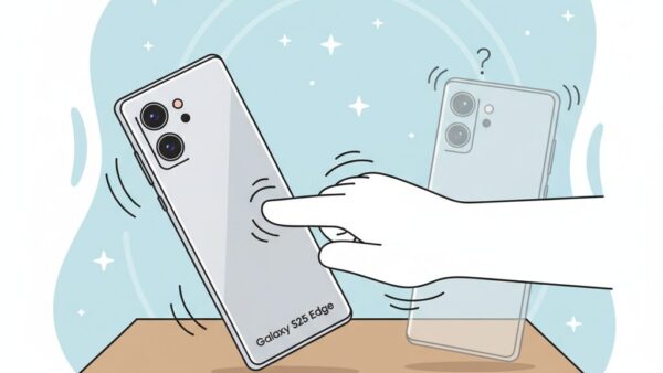 Galaxy S25 Edgeはなぜ揺れる？5.8mm極薄スマホが抱えるカメラバンプと机置き問題の真実