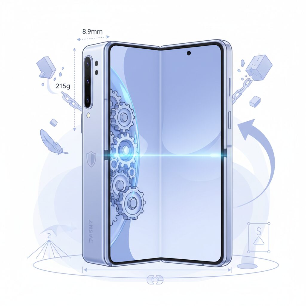 8.9mmを可能にした設計思想の大転換 のイメージ