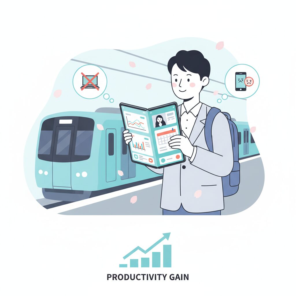 ディスプレイ性能とマルチタスクが生む作業効率 のイメージ