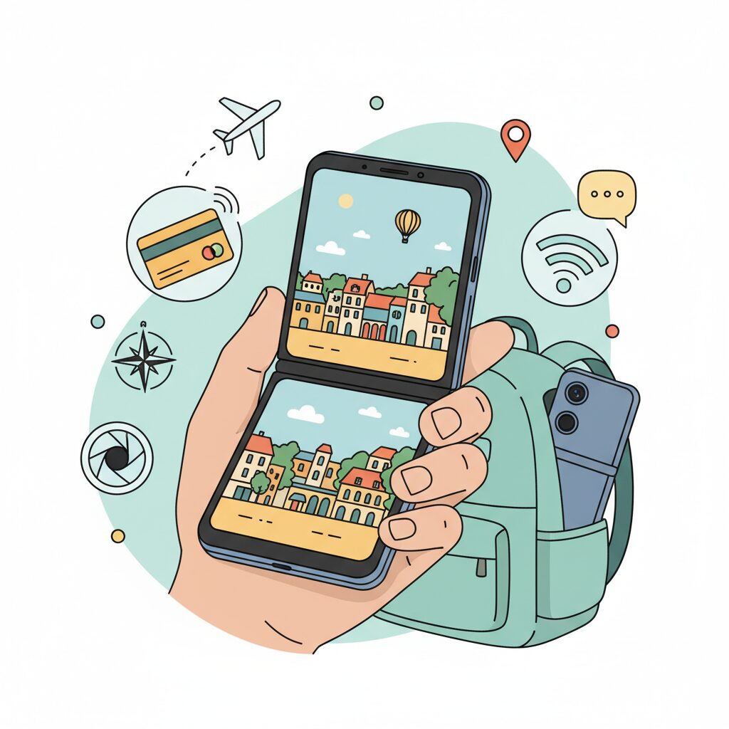 Galaxy Z Flip7のデザインと携帯性がもたらす実用的メリット のイメージ